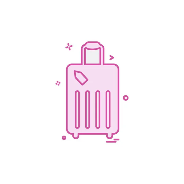 Borsa Viaggio Icon Design Vector — Vettoriale Stock