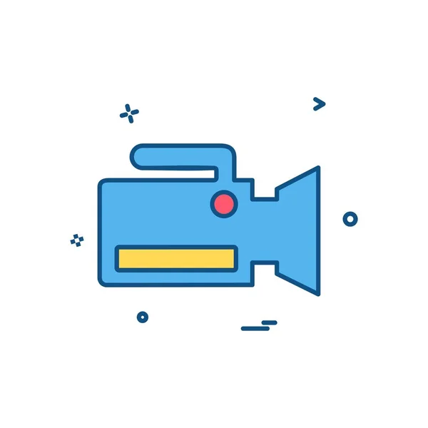 Camera Icon Design Vector — Stock Vector