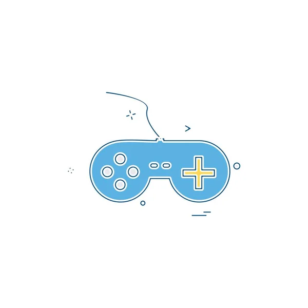 Game Console Icon Design Vector — Stock Vector