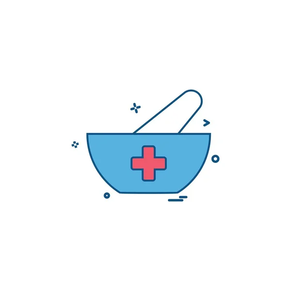 Bowl Food Soup Icon Vector Desige — 스톡 벡터