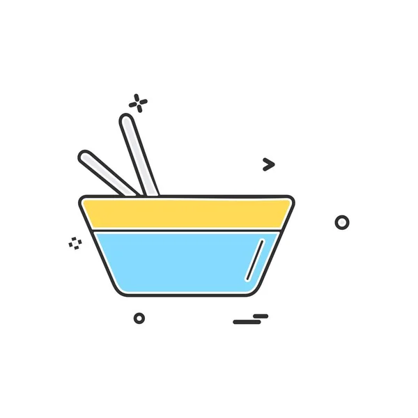 Vector Diseño Icono Alimentos — Vector de stock