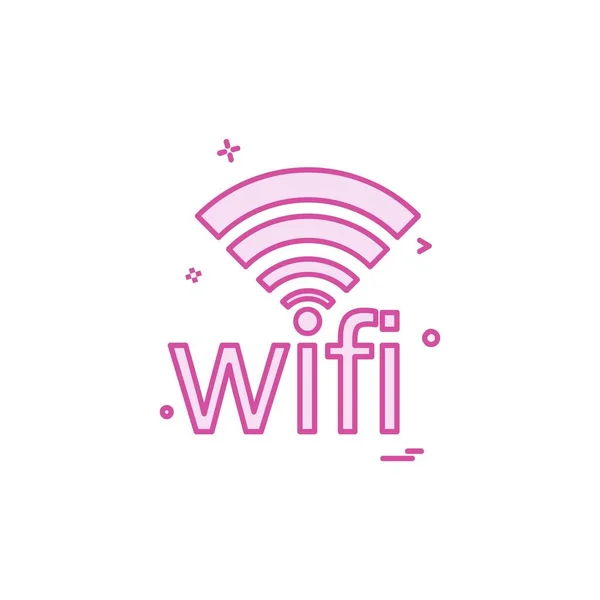 Wifiアイコンデザインベクトル — ストックベクタ