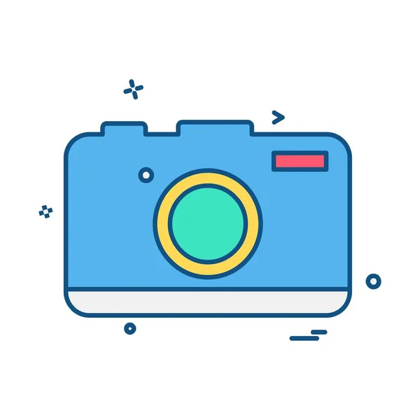 Camera Icon Design Vector — Stock Vector