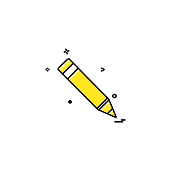 Étude Crayon Icône Vecteur — Image vectorielle