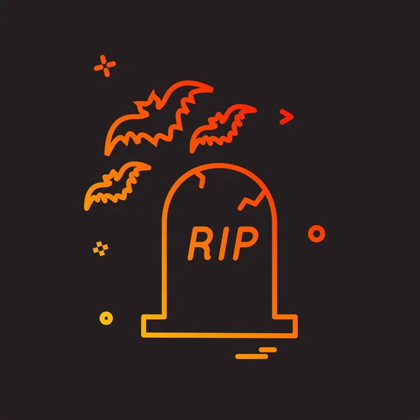 Halloween Icono Diseño Vector — Archivo Imágenes Vectoriales