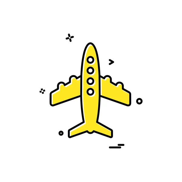 Aeroplane Icon Design Vector — 스톡 벡터