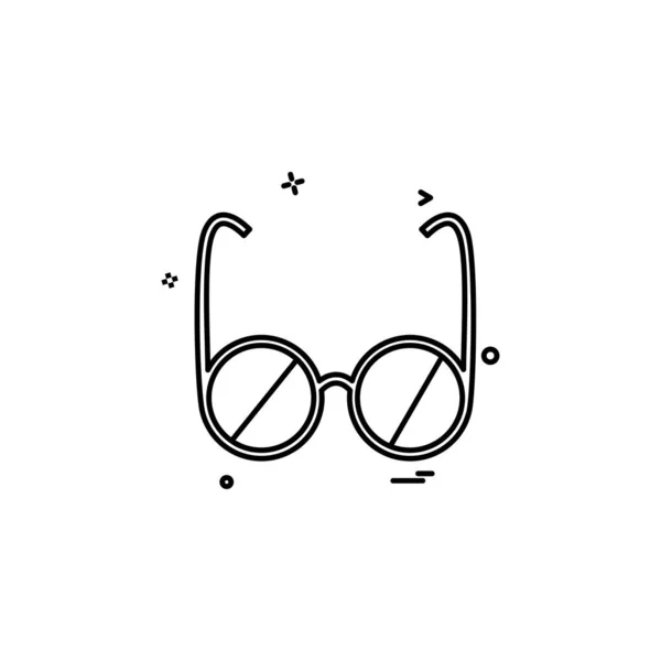 Icono Gafas Diseño Vector Ilustración — Archivo Imágenes Vectoriales