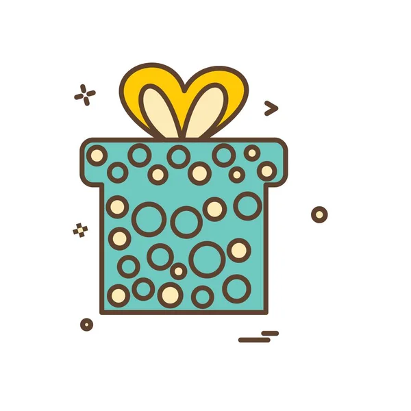 Giftbox Ikony Designu Vektorové Ilustrace — Stockový vektor