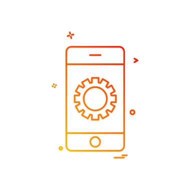 Akıllı telefon simge tasarlamak vektör 