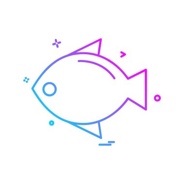 Balık simge tasarlamak vektör 