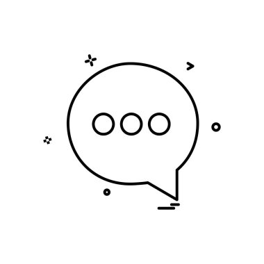 Sohbet simgesi tasarım vektörü