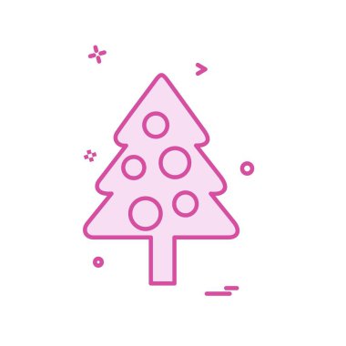 Ağaç simgesi tasarım vektörü