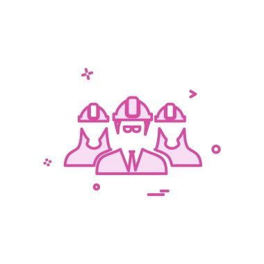 Grup avatar simge tasarlamak vektör