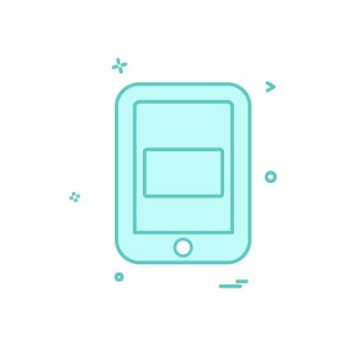 Mobil simge tasarım vektörü