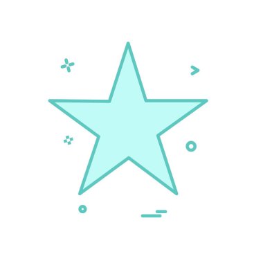 Yıldız simgesi tasarlamak vektör 