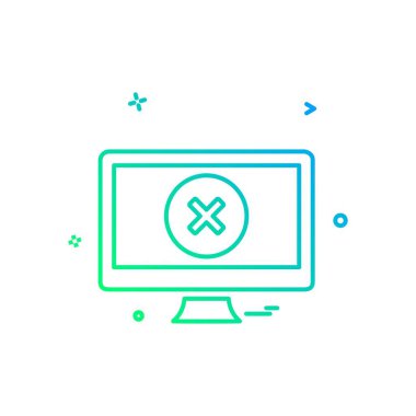 Bilgisayar simgesi tasarım vektörü