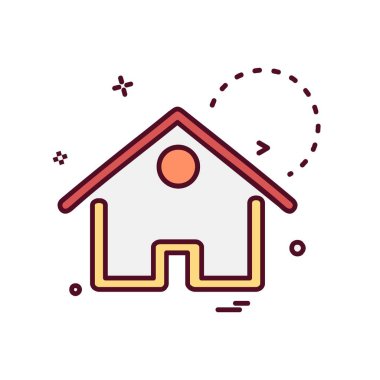 Ev simgesi tasarım vektörü