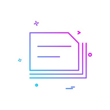 Klasör simge tasarlamak vektör 