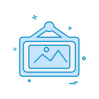 Mobilya simgesi tasarım, renkli vektör çizim