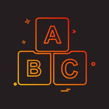 Blok simge tasarlamak vektör 