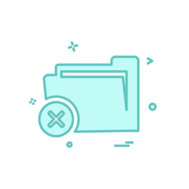 Klasör simge tasarlamak vektör