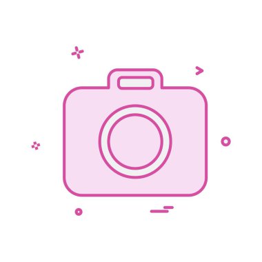 Kamera simgesi tasarım vektörü