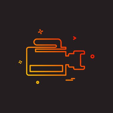 Kamera simgesi tasarım vektörü