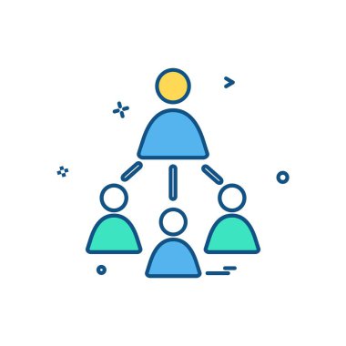 Grup avatar simge tasarlamak vektör