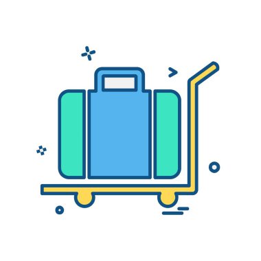 Evrak Çantası'nı simge tasarlamak vektör 