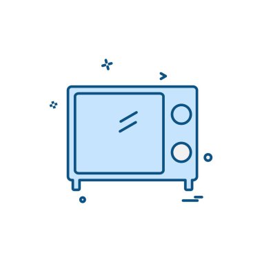 Mobilya simgesi tasarım, renkli vektör çizim