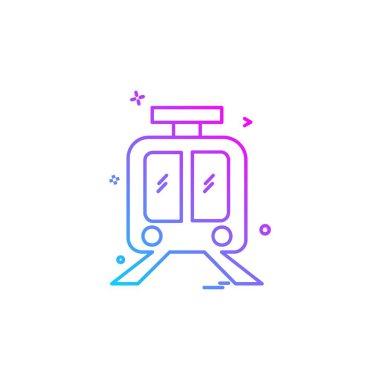 Tren simge tasarlamak vektör