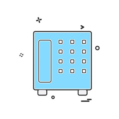 Güvenli simge tasarlamak vektör