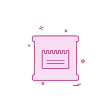 Un çanta simge tasarlamak vektör