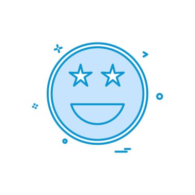 Mutlu Emoji simge tasarlamak vektör