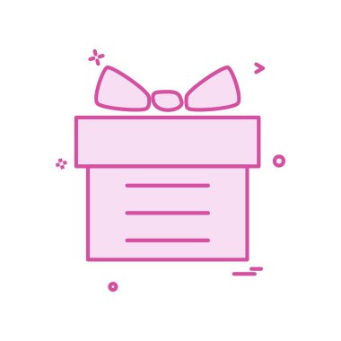 Giftbox simge tasarlamak vektör
