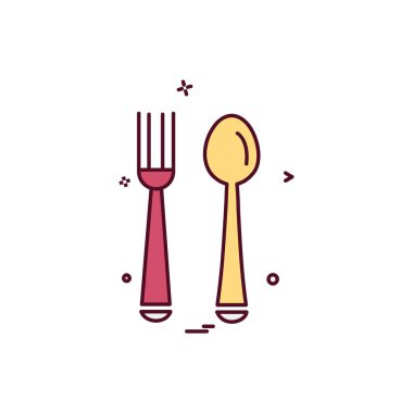 Gıda simgesi tasarım vektörü