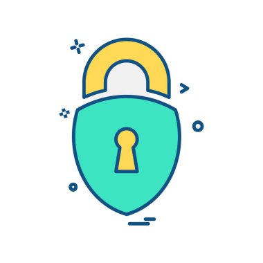 Simge tasarlamak vektör kilitli