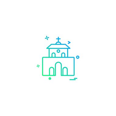 Kilise simge tasarlamak vektör