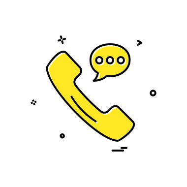 Telefon simgesi tasarım vektörü