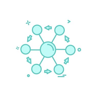 Simge tasarım vektörünü paylaş