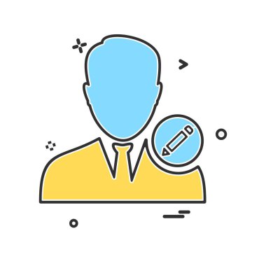 Avatar simge tasarlamak vektör