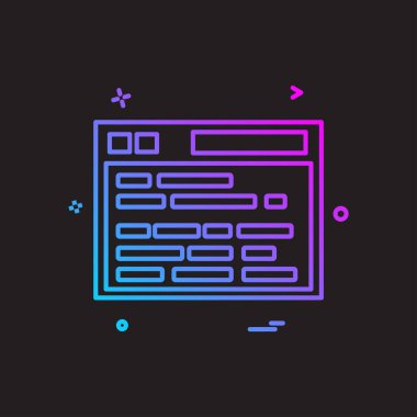 Web sitesi simge tasarım vektörü