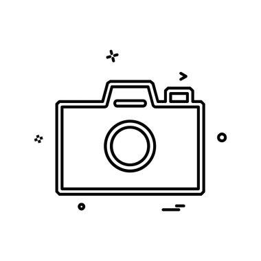 Kamera simgesi tasarım vektörü