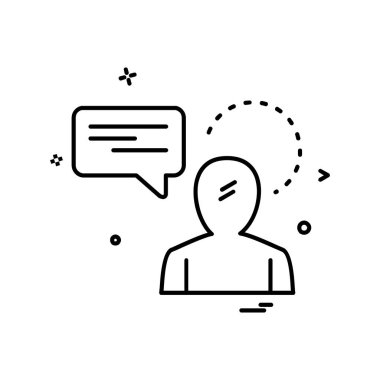 İleti simge tasarlamak vektör