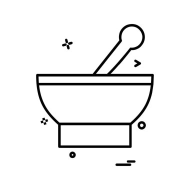 Gıda simgesi tasarım vektörü