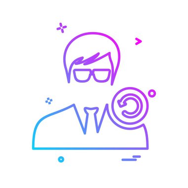 Avatar simge tasarlamak vektör