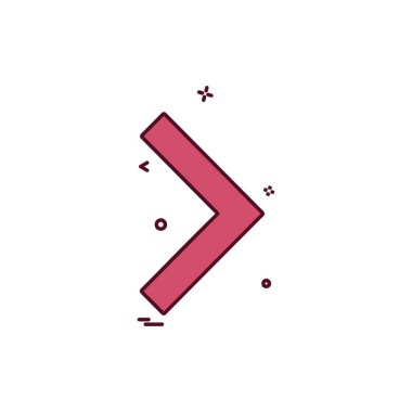 Sağ ok simge tasarlamak vektör