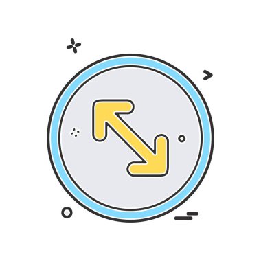 Ok simgesi tasarım vektörü