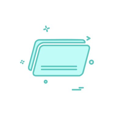 Klasör simge tasarlamak vektör 