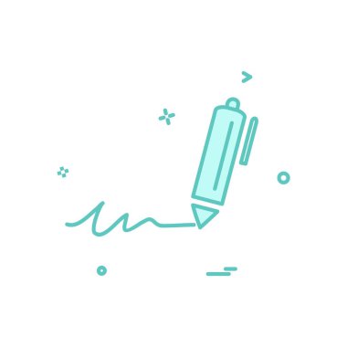 Kalem simge tasarlamak vektör